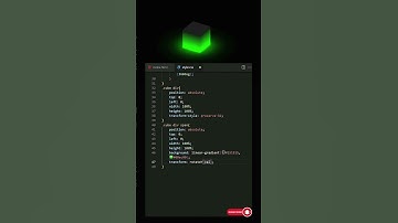 CSS 3d Glowing Cube Animation