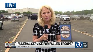 Funeral service for fallen trooper