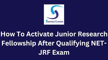 How To Activate Junior Research Fellowship After Qualifying NET-JRF Exam | Gaurav Soin