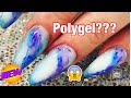 #Nail art at home using #polygel and #alcoholink