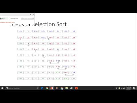 selection sort presentation