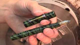 New Prototype in Green/Black mottled ebonite (pardon the poor clip)