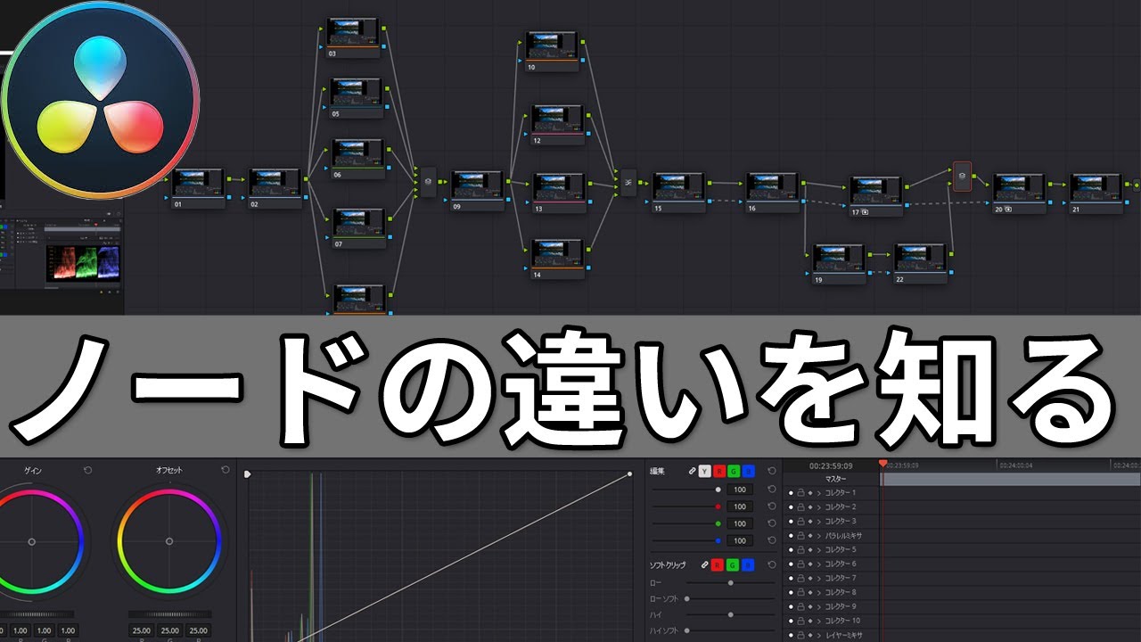 カラー に悩む初心者でもノードの意味が良くわかるチュートリアル4編 Davinci Resolve17 ぶいろぐ