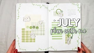 PLAN WITH ME | July 2024 Bullet Journal Setup 🌷