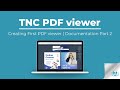 Creating the first pdf viewer  tnc pdf viewer documentation part 2