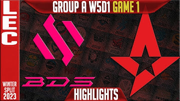 BDS vs AST Highlights Game 1 | LEC Winter 2023 Group A W5D1 | Team BDS vs Astralis G1