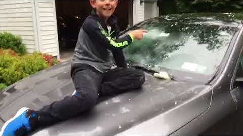 Cleaning of the Silly String off Mom’s Car