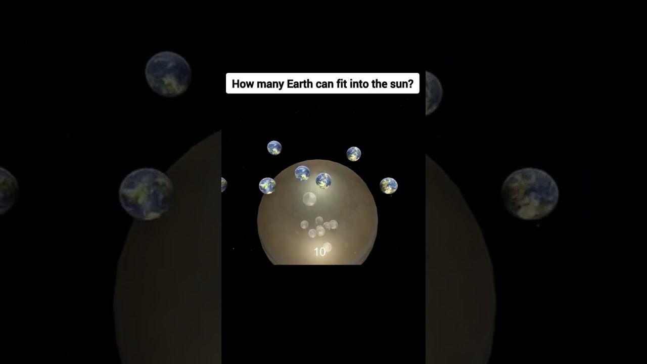 How Much Earth Can Fit into Sun Part 2