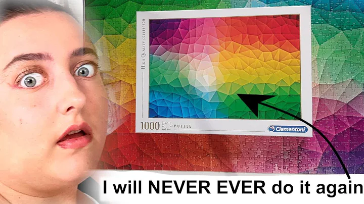 ❤️🧩 The Gradient from HELL!!! ❤️🧩 "Gradient" by Clementoni 1000 piece jigsaw puzzle time lapse