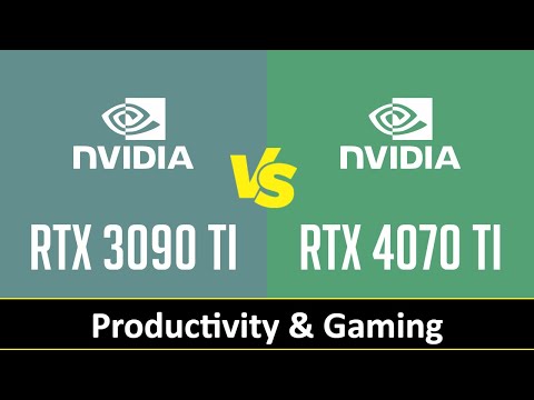 nVidia GeForce RTX 3090 Ti vs nVidia GeForce RTX 4070 Ti - Productivity & Gaming (Core i9 13900K)