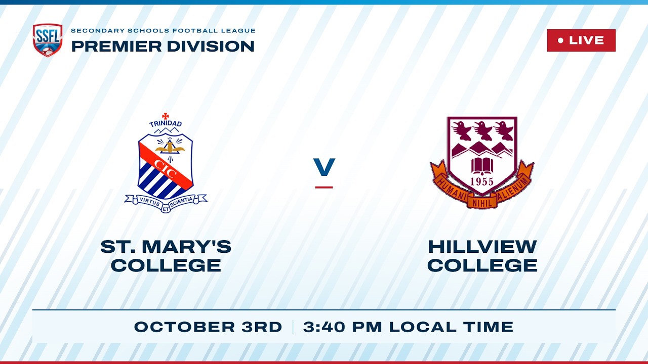 LIVE: St. Mary's College vs St. Hillview College | MATCH DAY 5 | 2026 SSFL SPORTT Boys season