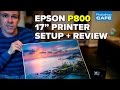 UNBOXING, SETUP + REVIEW.  EPSON  Surecolor P800, 17" wide printer