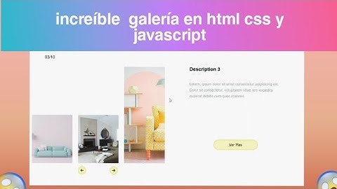 💡💻GALERIA DE IMAGENES EN HTML CSS Y JAVASCRIPT✔️✔️