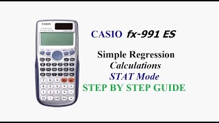 Regression Analysis With Scientific Calculator Guide