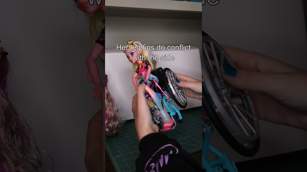 How G3 Monster High Dolls fit the Barbie Wheelchair