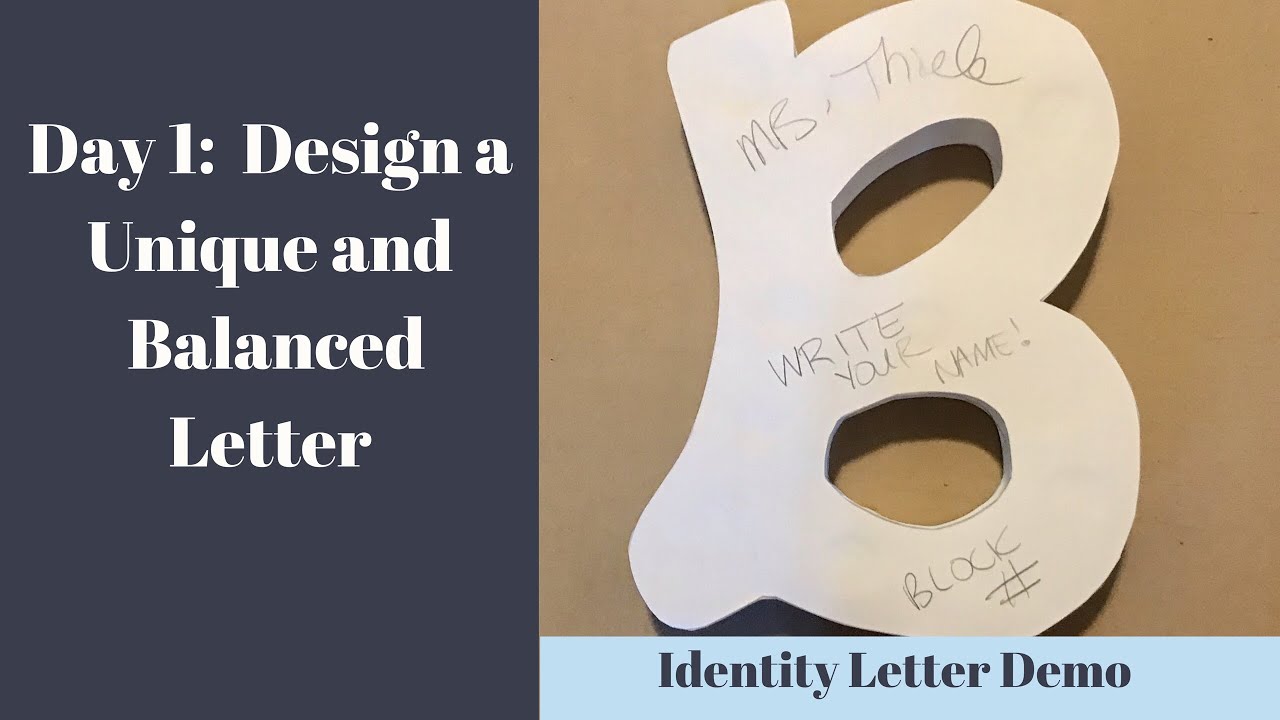 Identity Letter Sculpture Part 1 Design your letter YouTube