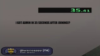ELECTED ADMIN SPEEDRUN WR IN 35 SECONDS! (LOW VOLUME WARNING)