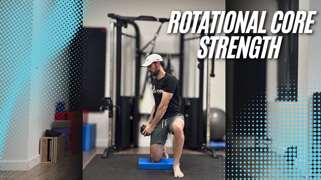 Half Kneeling Dumbbell Chop | Rotational Core Strength - YouTube