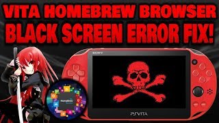 Vita Homebrew Browser BLACK SCREEN ERROR! FIX ALL GLITCHES! screenshot 5