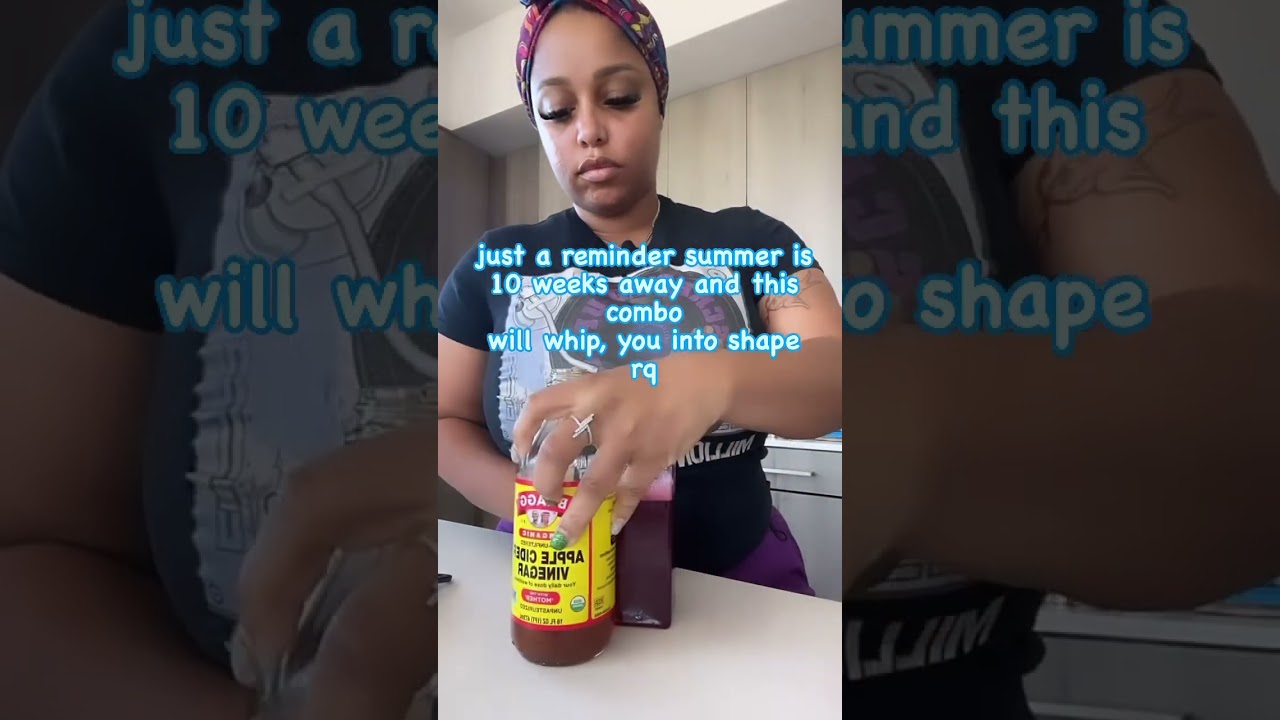 Have you tried this? Day 2 of my Slay Drank Detox with ACV & Unsweetened Cranberry Juice 🥤