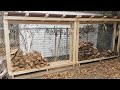 Support de stockage de bois de chauffage avec toit diy et portable