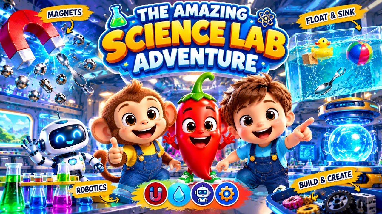 Fermentation Science Cartoon The Amazing Science Lab Adventure 🧪🤖 | Science Experiments for Kids ...