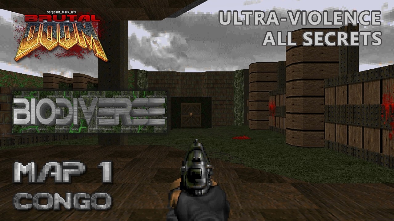 Doom 2 - Biodiverse - Map 1 - Ultra-Violence - All Secrets