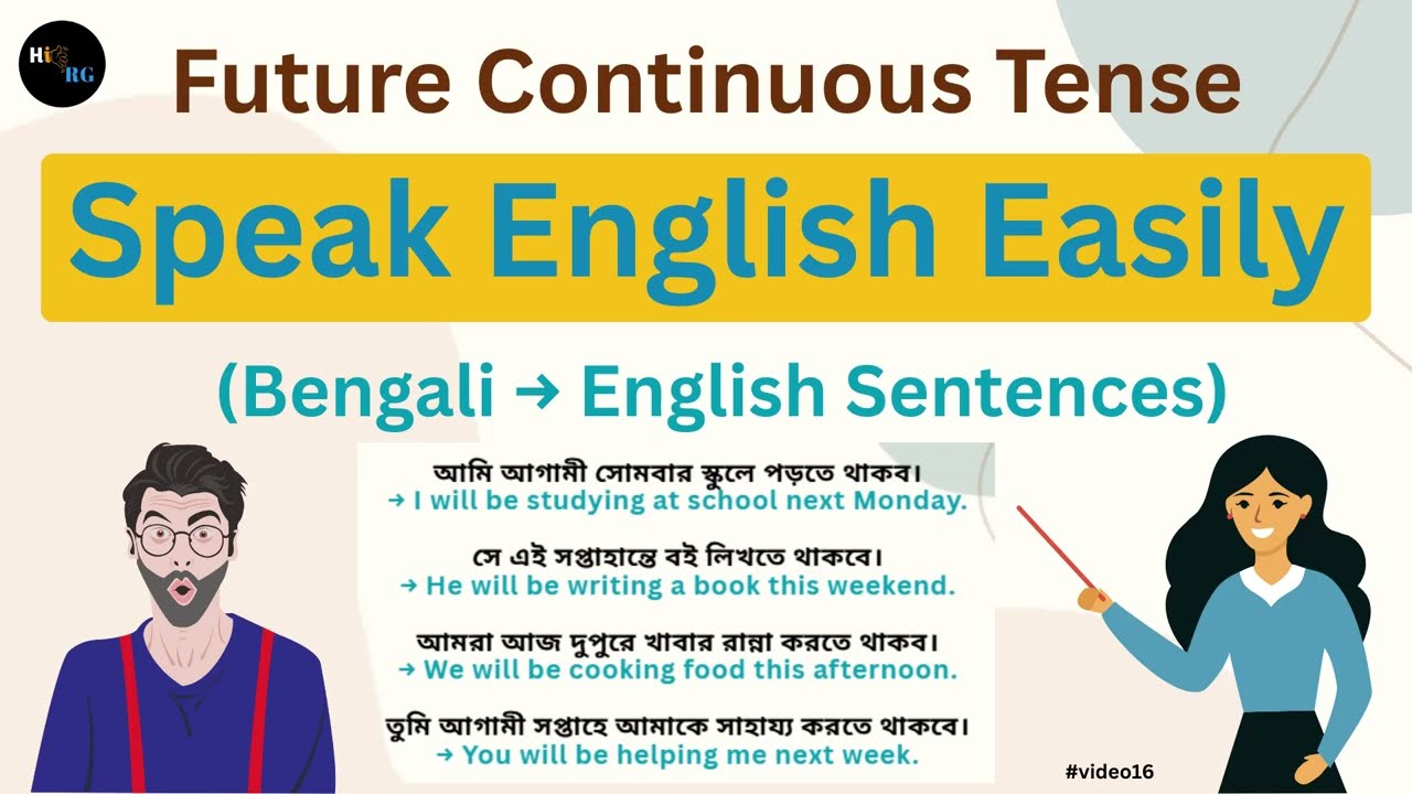 Master All English Tenses Step by Step | Learn Future Continuous Tense Bengali to English Sentences