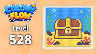 Colony Flow level 528 walkthrough solution gameplay 