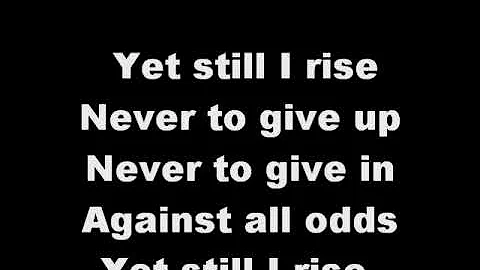 Yolanda Adams(Still I Rise) Lyrics