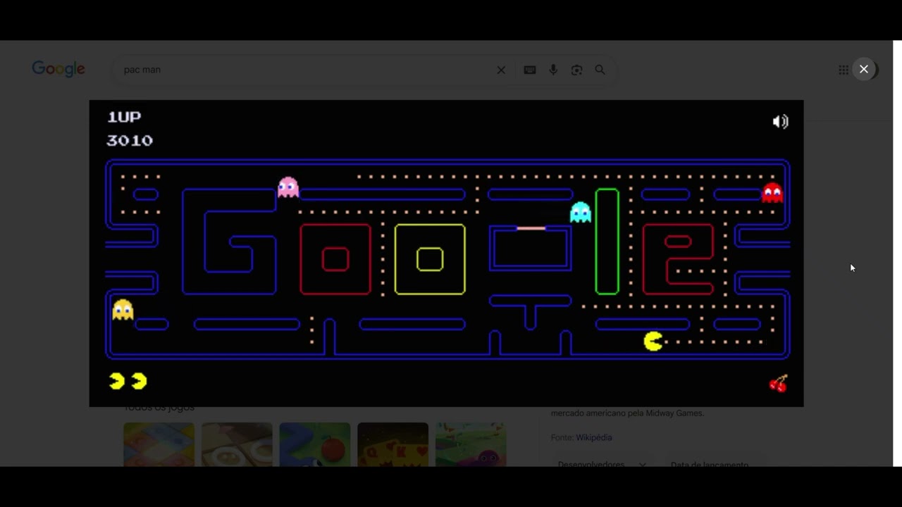 Pac-Man (TEM NO GOOGLE CHROME!!!)