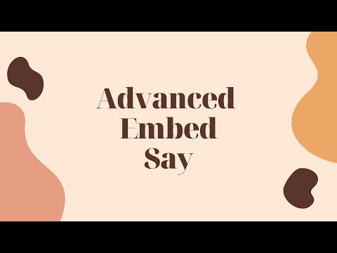 Advance Embed Command