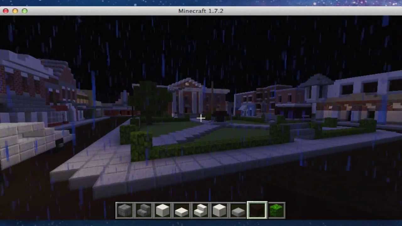Minecraft Creation: Bttf Hill Valley! w/download - YouTube