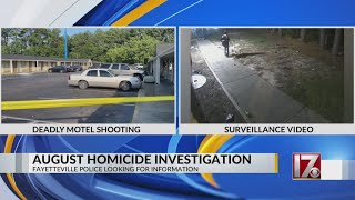 Fayetteville police seeking help identifying men in August hotel killing