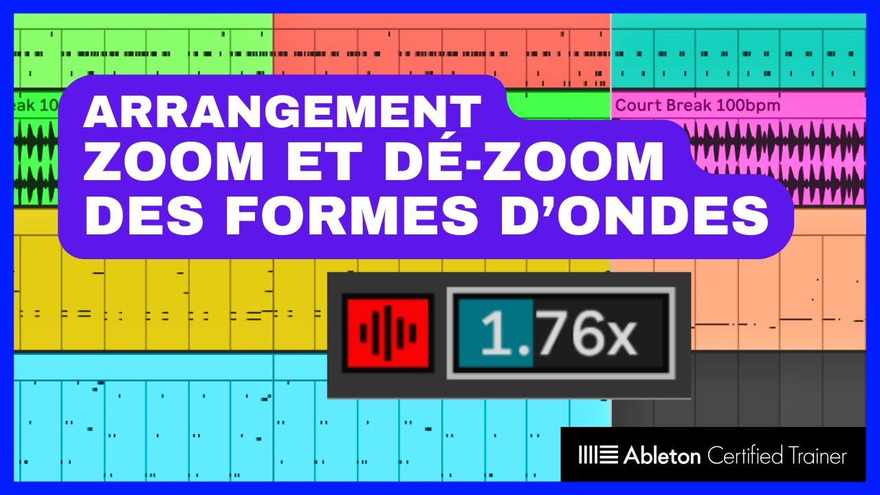 Ableton Live 12 : Zoom et dézoom sur les formes d’ondes en Arrangement