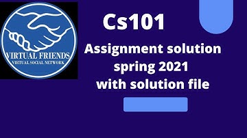 cs101 Assignment 1 spring 2021