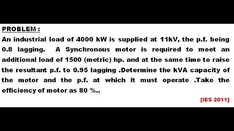 Electrical Machines-- (IES Previous Year Problem)