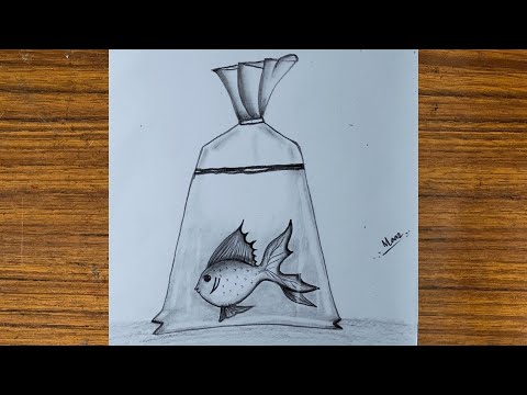 how to draw a fish / step by step drawing for beginners / fish