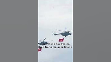 Trực thăng bay qua Ba Đình trong dịp quốc khánh