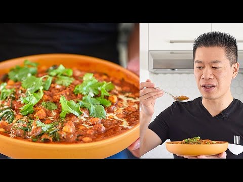 Chana masala, from the video