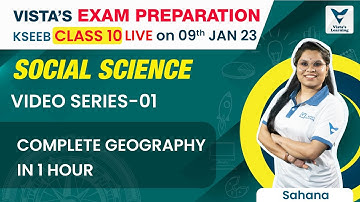 KSEEB Class 10 Social Science| Complete Geography in 1 hour | Sahana Ma