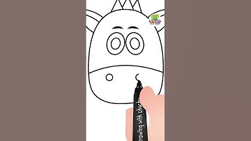 How to Draw a Cute Zebra #Shorts #drawing #drawingtutorial #drawingforkids #chuchutv #drawingshorts