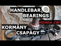 Handlebar bearing replacement motorcycle Honda CBF 600 / kormánycsapágy csere Honda CBF 600