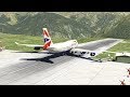 Huge Planes Take Off On The World's Shortest And Scariest Runway | X-Plane 11