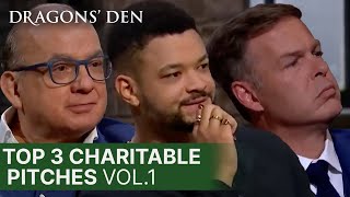 Celebrity Top 3 Charitable Pitches In The Den | COMPILATION | Dragons' Den Profile