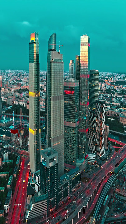 Moscow, Russia by Drone - 4K Video Ultra HD [HDR]