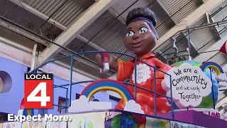 Student helps unveil brand new float for America's Thanksgiving Parade