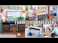 FURNITURE MAKEOVERS!!😍 HOUSE DECORATING &amp; THREE FURNITURE FLIPS