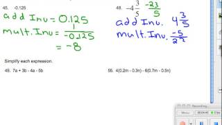 Lesson 1-2:  Properties of Real Numbers