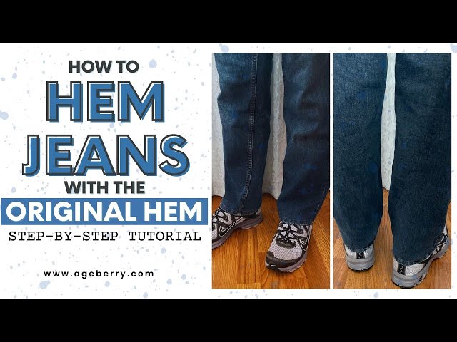 How to Hem Jeans: A Complete Guide with Pictures and Videos